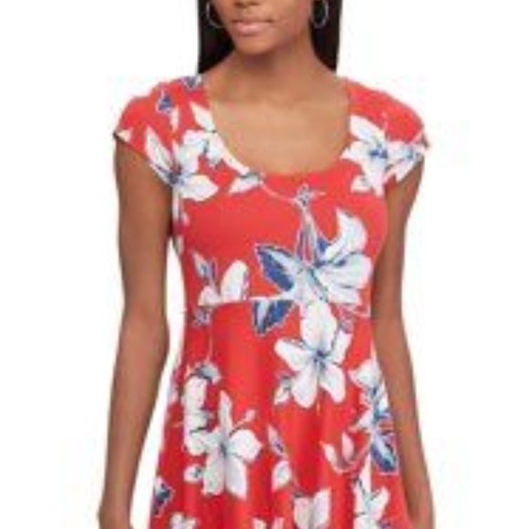 CHAPS GRANT-SHORT SLEEVE-CASUAL DRESS - Picture 1 of 3